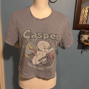 Casper The Friendly Ghost, Cropped, Graphic, T-Shirt